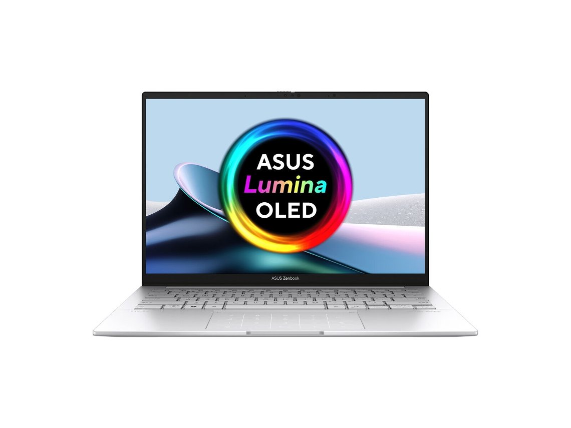 Laptop ASUS ZenBook 14 OLED UX3405MA-PZ266W (16 GB RAM - Plateado - 512 GB SSD - 14 - Qwerty Español - Intel)