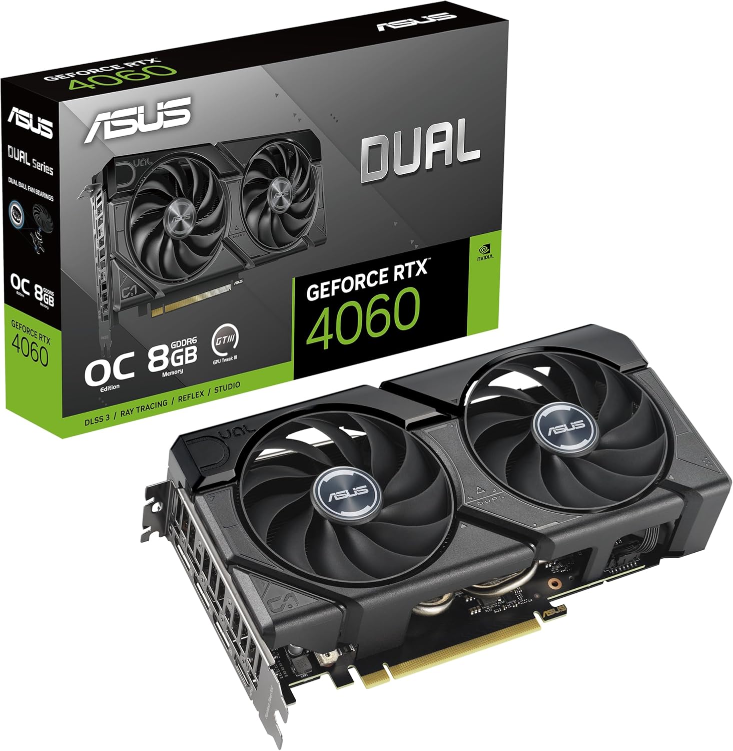 Tarjeta gráfica ASUS Dual RTX 4060 EVO OC 8GB GDDR6