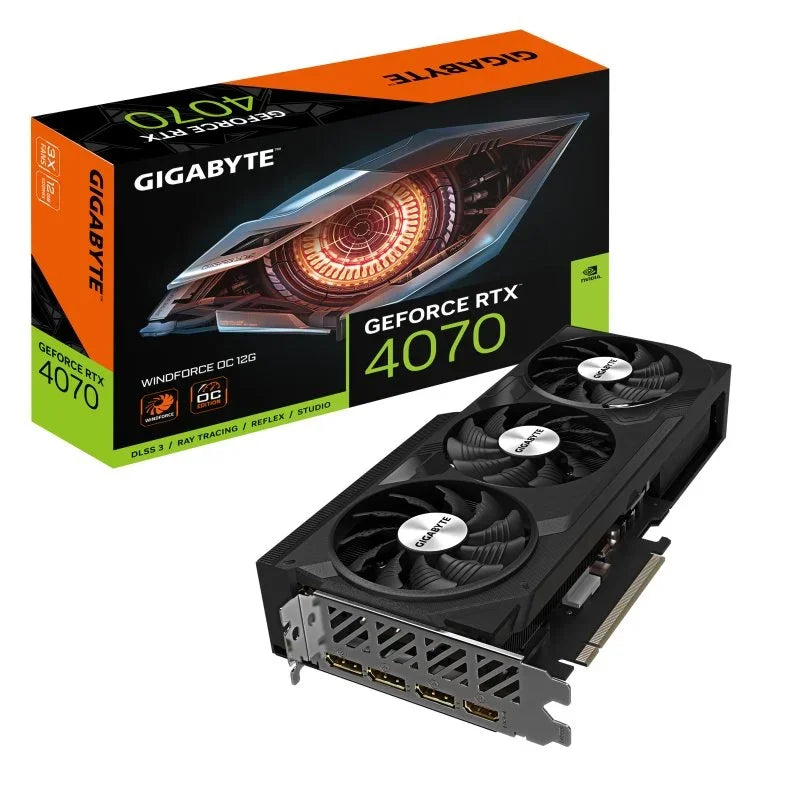 Tarjeta gráfica RTX 4070 Windforce OC 12GB GDDR6X Gigabyte