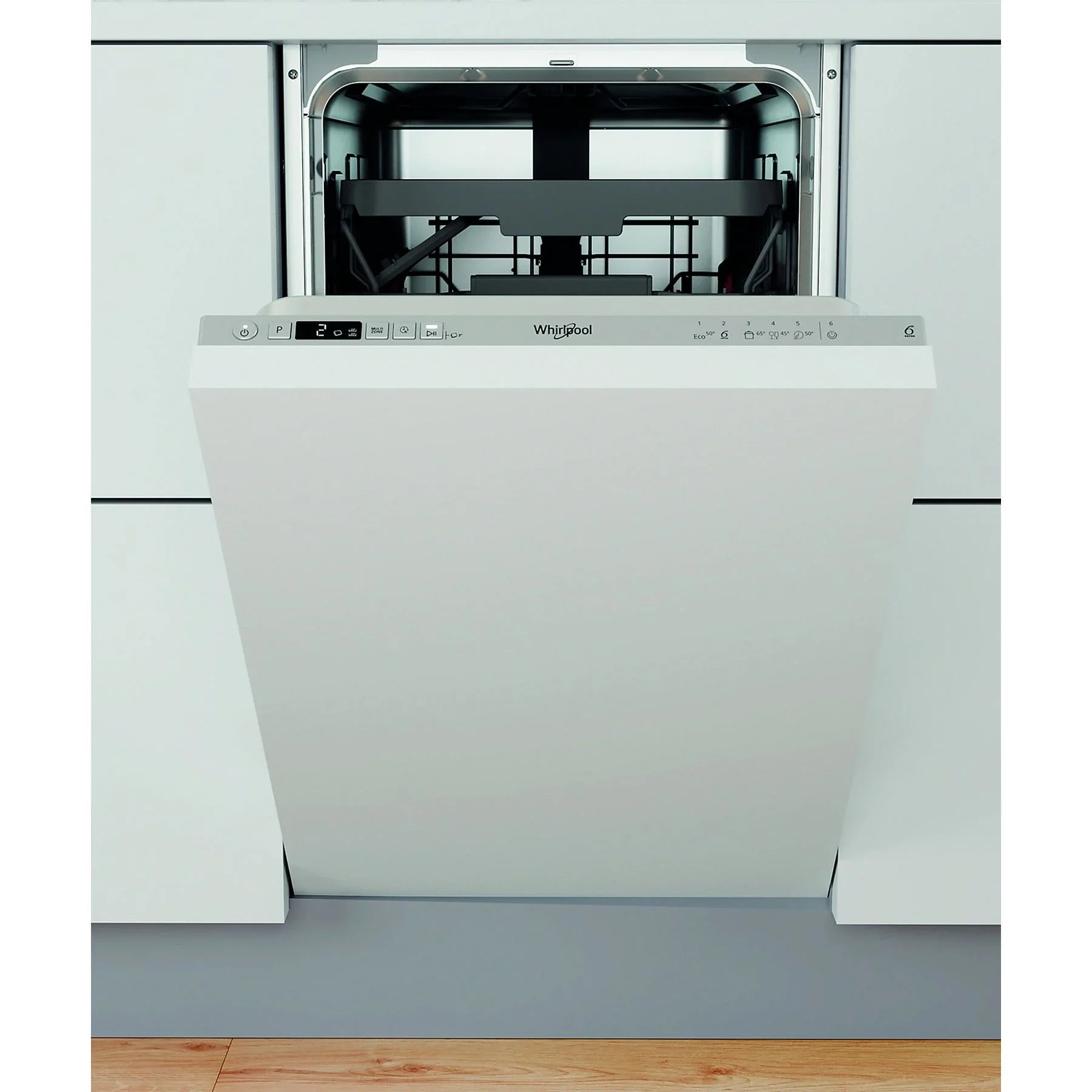 Lavavajillas integrable - Whirlpool WSIC 3M27 C, 10 servicios