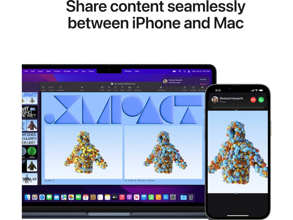 MacBook Air APPLE Medianoche (13'' - Apple M2 8-Core - RAM: 16 GB - 256 GB - GPU 8-Core)