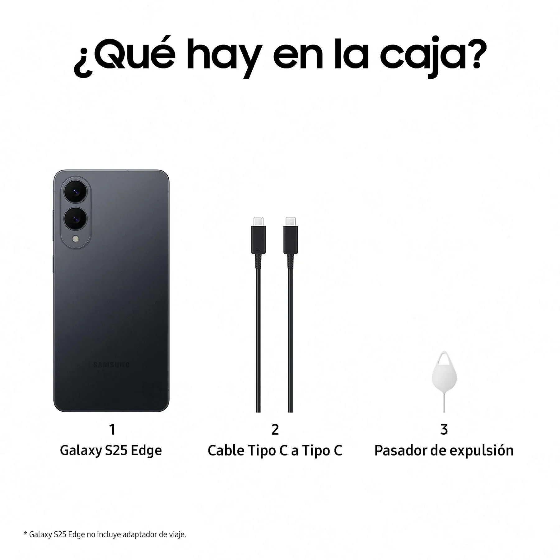 Samsung Galaxy S25 Edge 512GB Negro 12GB RAM