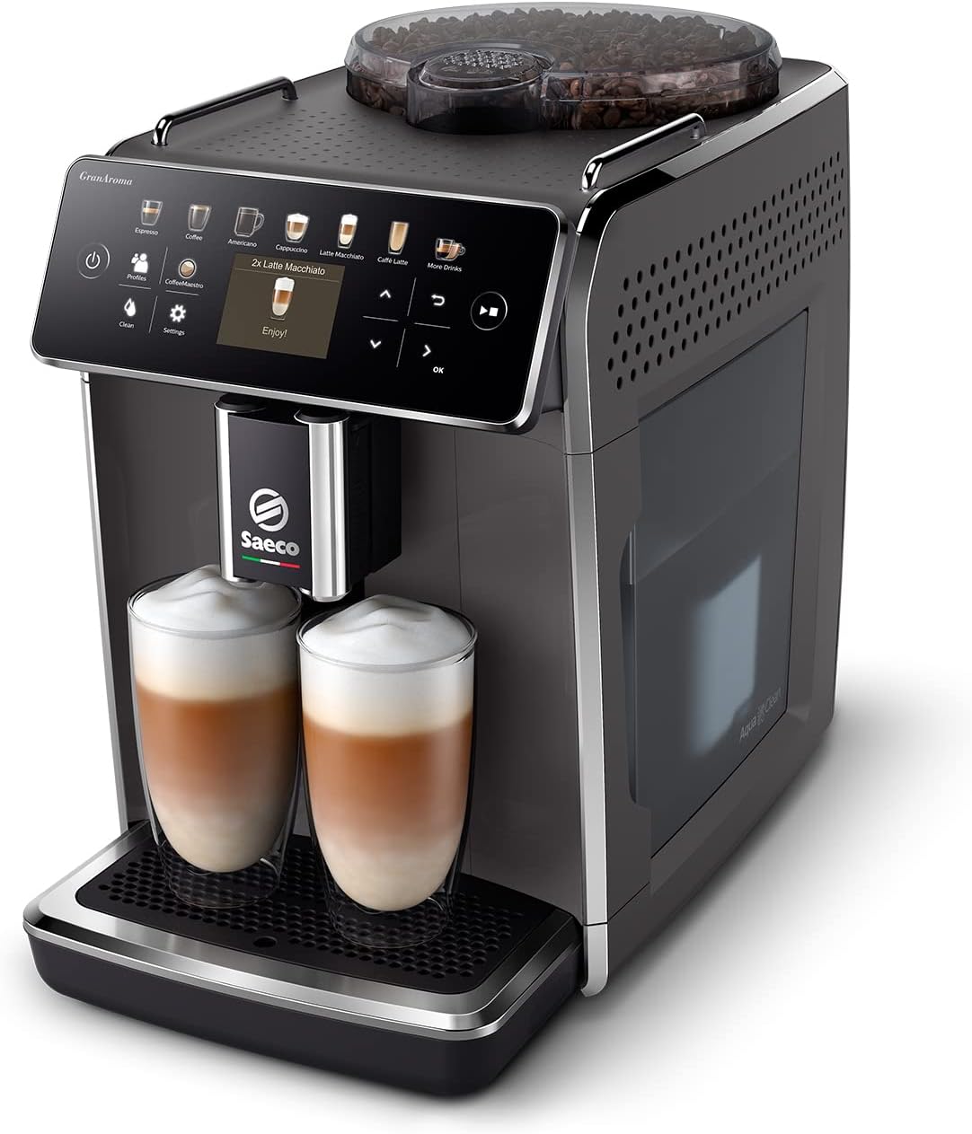 Saeco SM6580/10 GranAroma Cafetera Superautomática - 14 Variedades de Café